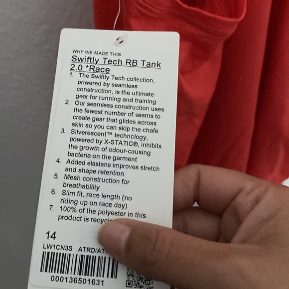 NWT SWIFTLY TECH RB TANK 2.0 RACE - Picture 4 of 6